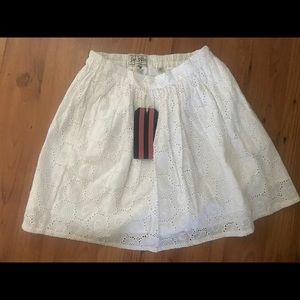 White, new skirt, size 4